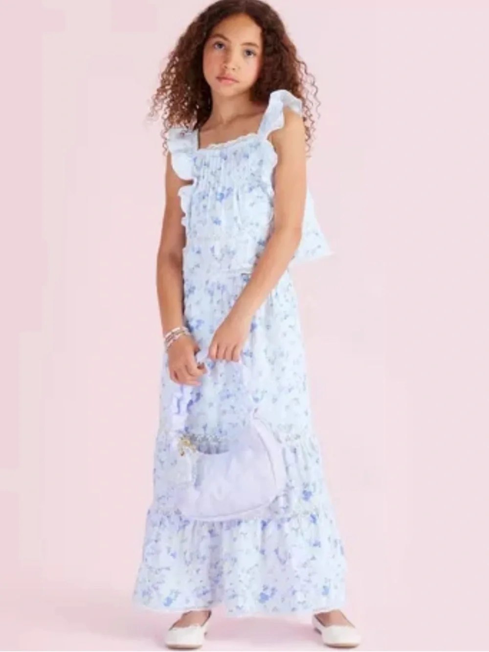 Girls' Isla Everblooming Rosettes Tiered Maxi Skirt LoveShackFancy x Target 10